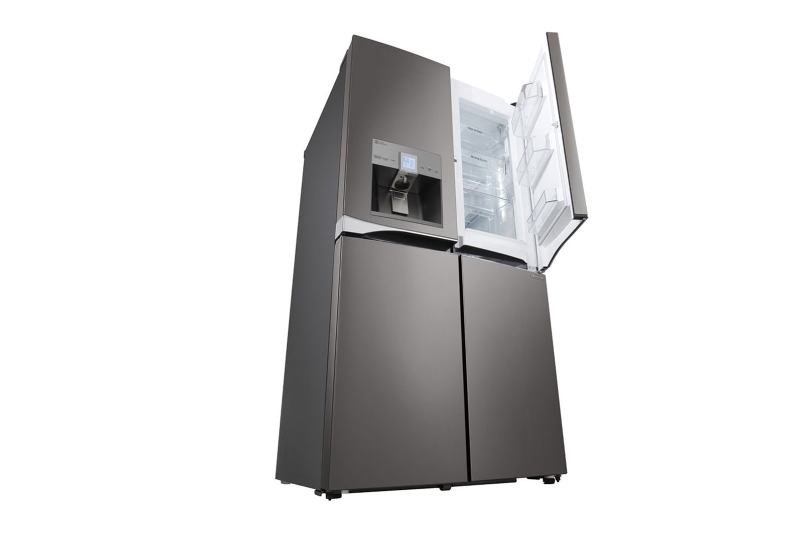 LG Nevecón LG con Door-in-Door®, Tipo europeo de 889 LTS, No frost, Acabado Acero Inoxidable, Filtro Hygiene Fresh+®, Inverter Lineal Compressor, LM86SDD1