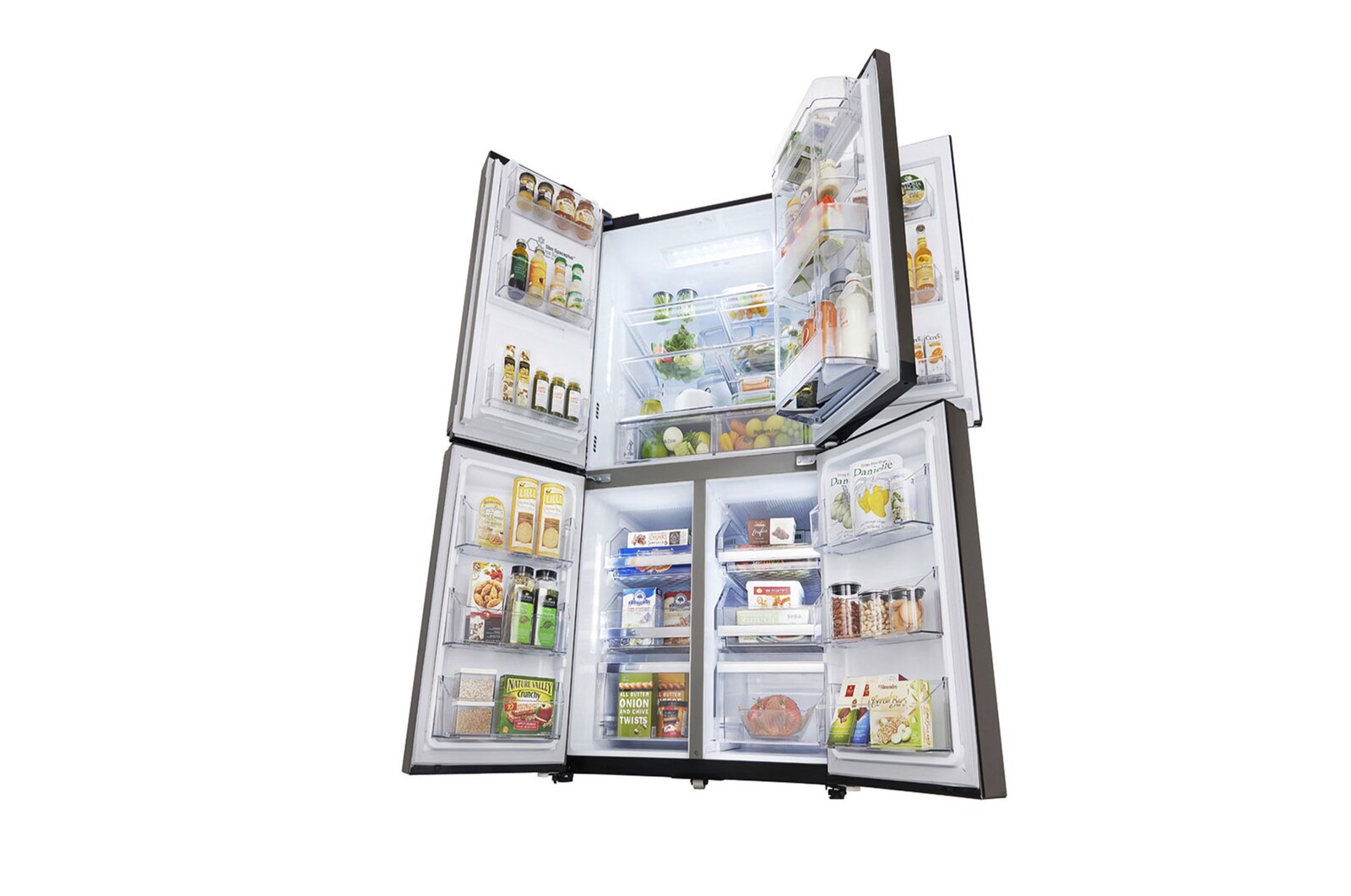 LG Nevecón LG con Door-in-Door®, Tipo europeo de 889 LTS, No frost, Acabado Acero Inoxidable, Filtro Hygiene Fresh+®, Inverter Lineal Compressor, LM86SDD1
