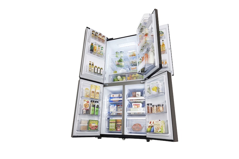 LG Nevecón LG con Door-in-Door®, Tipo europeo de 889 LTS, No frost, Acabado Acero Inoxidable, Filtro Hygiene Fresh+®, Inverter Lineal Compressor, LM86SDD1