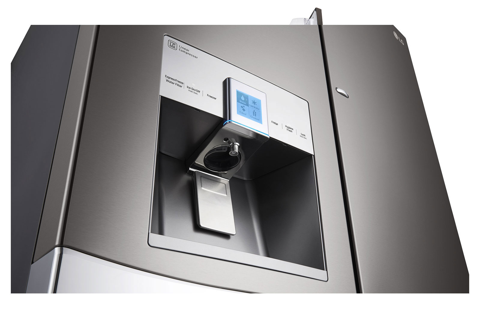 LG Nevecón LG con Door-in-Door®, Tipo europeo de 889 LTS, No frost, Acabado Acero Inoxidable, Filtro Hygiene Fresh+®, Inverter Lineal Compressor, LM86SDD1