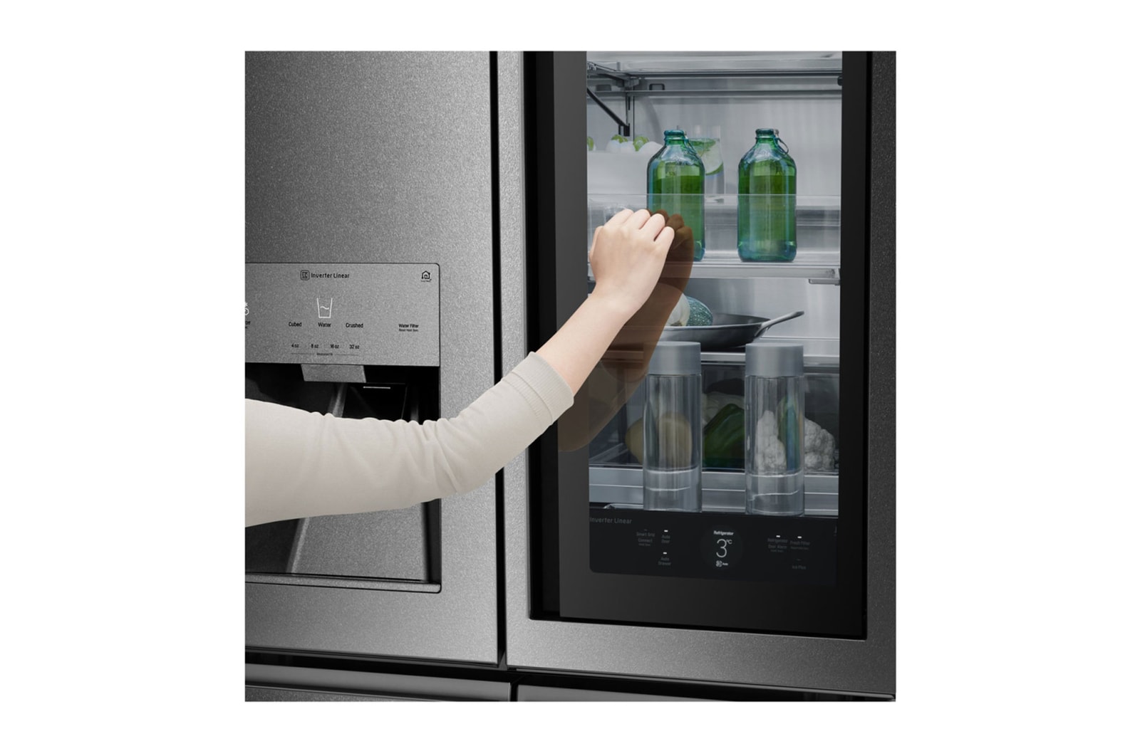 LG SIGNATURE InstaView Door-in-Door™ 950LTS Acabado Acero Texturizado, LM88SXM