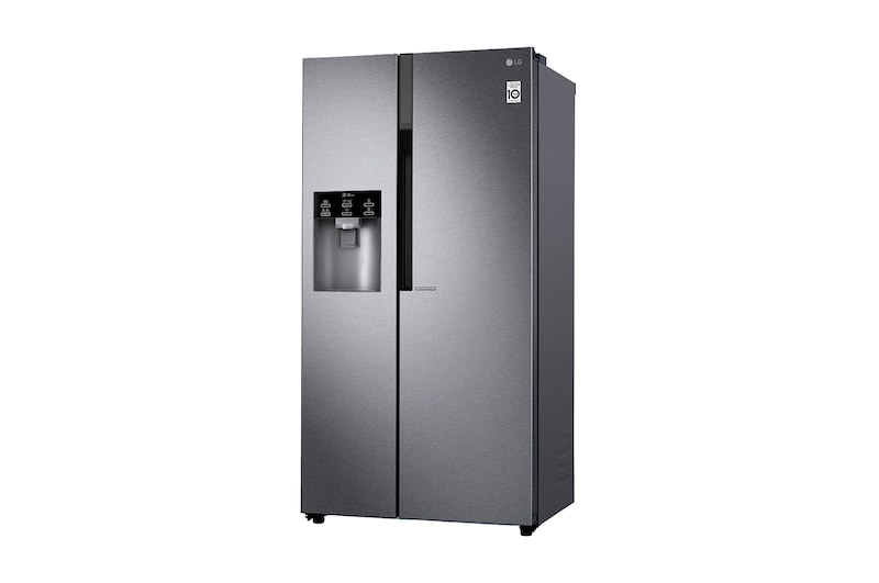 LG Nevecón LG Side by Side, capacidad de 591 LTS, acadabo Platimun Silver, Inventer Linear Compresor, LS63SPGK