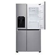 LG Nevecon Door-in-Door®, Side by Side, capacidad 592L Brutos, acabado Platimun Silver, Inverter Linear Compresor, LS65SDPX