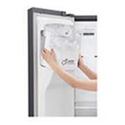 LG Nevecon Door-in-Door®, Side by Side, capacidad 592L Brutos, acabado Platimun Silver, Inverter Linear Compresor, LS65SDPX