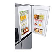 LG Nevecon Door-in-Door®, Side by Side, capacidad 592L Brutos, acabado Platimun Silver, Inverter Linear Compresor, LS65SDPX