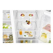 LG Nevecón Side by Side, capacidad de 668 LTS, acabado Platimun Silver, Inverter Linera Compresor., LS65SPP1