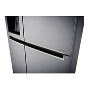 LG Nevecón Side by Side, capacidad de 668 LTS, acabado Platimun Silver, Inverter Linera Compresor., LS65SPP1