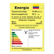 LG Nevecón Side by Side, capacidad de 668 LTS, acabado Platimun Silver, Inverter Linera Compresor., LS65SPP1