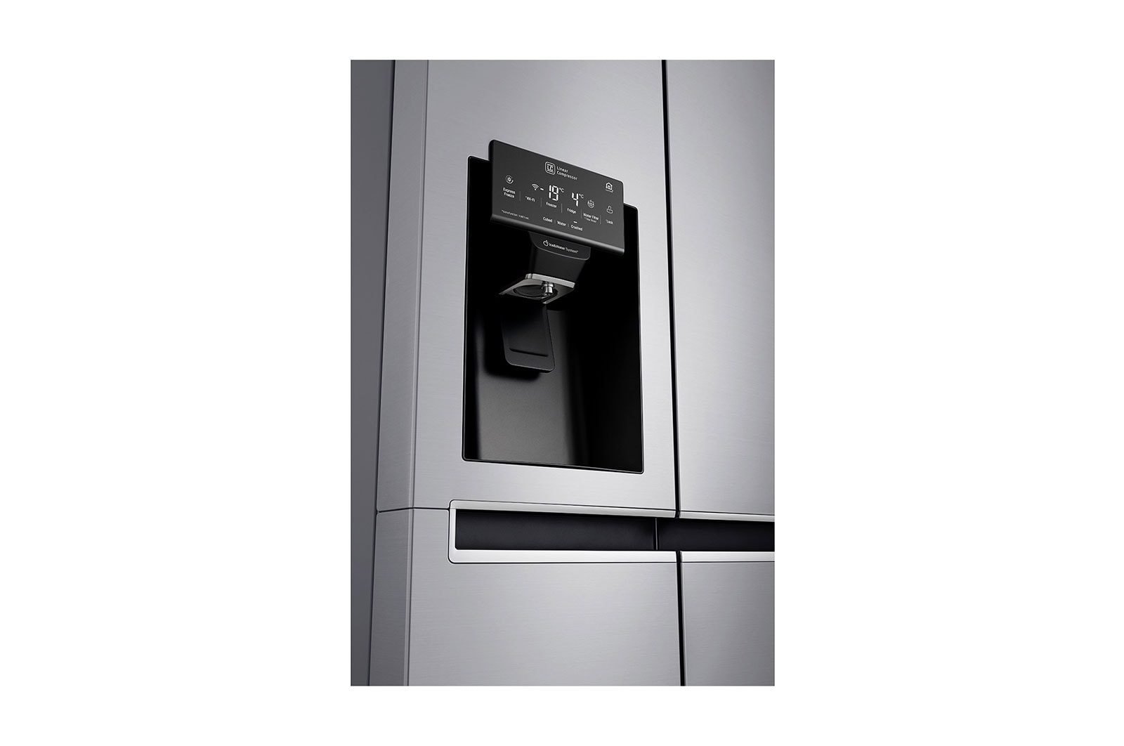 LG Nevecón Side by Side, capacidad de 668 LTS, acabado Platimun Silver, Inverter Linera Compresor., LS65SPP1