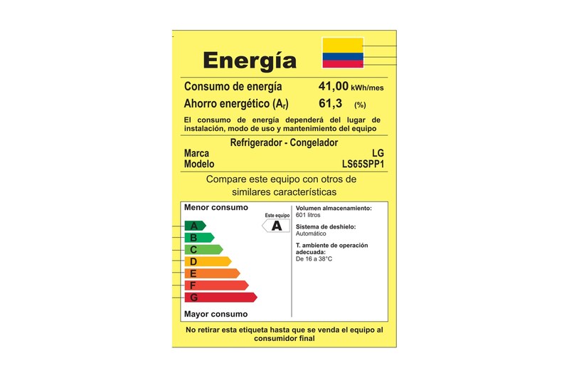 LG Nevecón Side by Side, capacidad de 668 LTS, acabado Platimun Silver, Inverter Linera Compresor., LS65SPP1