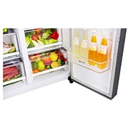LG Nevecón Side by Side, capacidad de 592L Brutos, acabado Platinum Silver, Inverter Linear Compresor, LS65SPPX