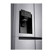 LG Nevecón Side by Side, capacidad de 592L Brutos, acabado Platinum Silver, Inverter Linear Compresor, LS65SPPX