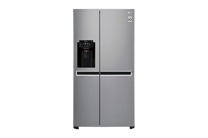 LG Nevecón Side by Side, capacidad de 592L Brutos, acabado Platinum Silver, Inverter Linear Compresor, LS65SPPX