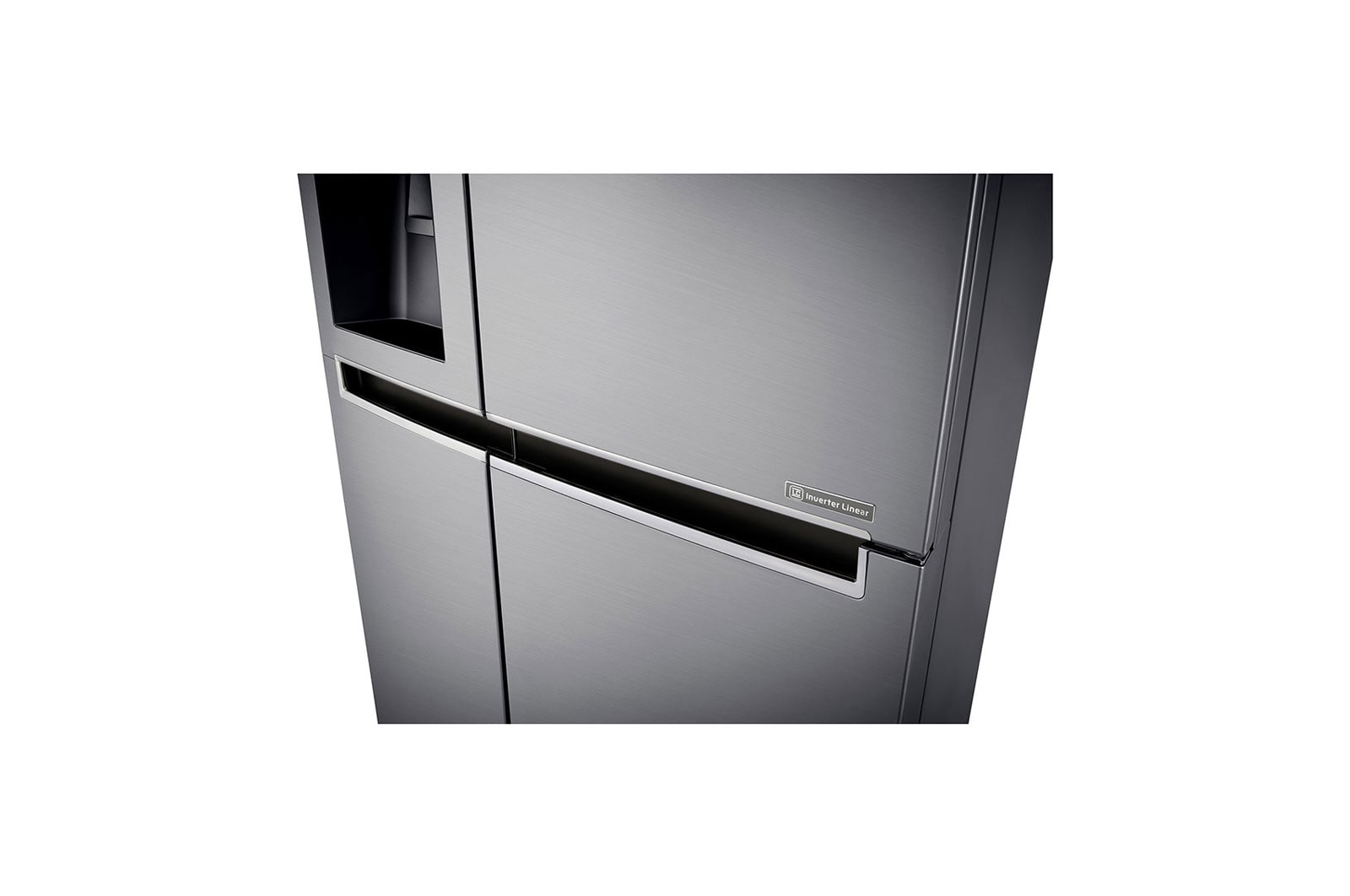 LG Nevecón Side by Side, capacidad de 592L Brutos, acabado Platinum Silver, Inverter Linear Compresor, LS65SPPX
