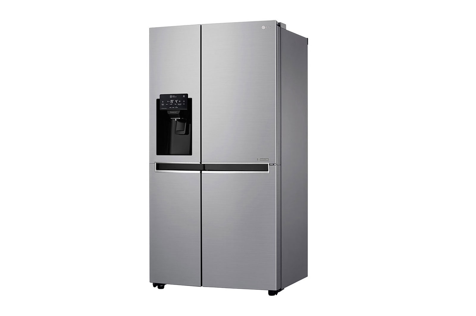 LG Nevecón Side by Side, capacidad de 592L Brutos, acabado Platinum Silver, Inverter Linear Compresor, LS65SPPX