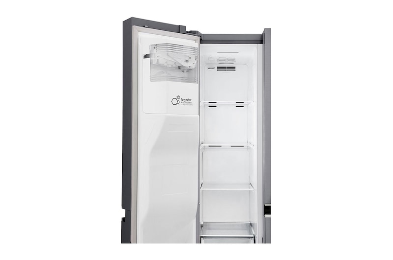 LG Nevecón Side by Side, capacidad de 592L Brutos, acabado Platinum Silver, Inverter Linear Compresor, LS65SPPX