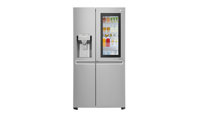 LG Nevecón LG InstaView Door-in-Door™, Side by Side, capacidad 668 LTS, Inverter Linear Compressor, LS65SXN