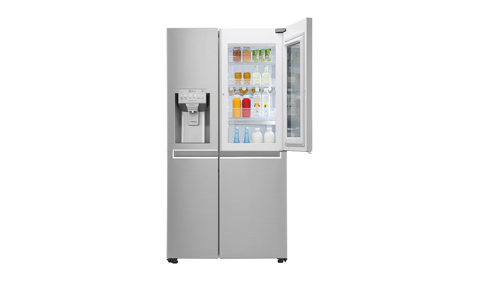 LG Nevecón LG InstaView Door-in-Door™, Side by Side, capacidad 668 LTS, Inverter Linear Compressor, LS65SXN