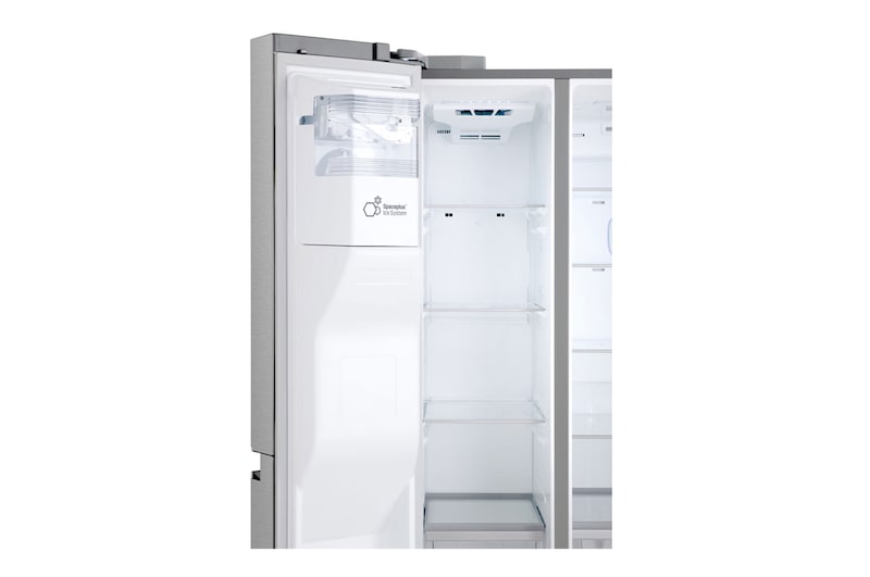 LG Nevecón LG InstaView Door-in-Door™, Side by Side, capacidad 606 LTS, Inverter Linear Compressor, acabado Noble Steel, LS65SXNX