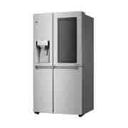 LG Nevecón LG InstaView Door-in-Door™, Side by Side, capacidad 606 LTS, Inverter Linear Compressor, acabado Noble Steel, LS65SXNX
