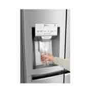 LG Nevecón LG InstaView Door-in-Door™, Side by Side, capacidad 606 LTS, Inverter Linear Compressor, acabado Noble Steel, LS65SXNX