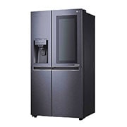 LG Nevecon LG  InstaView Door in Door, Side by Side, capacidad 668 LTS, acabado Matte Black ,Inverter Linear Compresor, LS65SXT