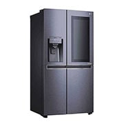 LG Nevecon LG  InstaView Door in Door, Side by Side, capacidad 668 LTS, acabado Matte Black ,Inverter Linear Compresor, LS65SXT