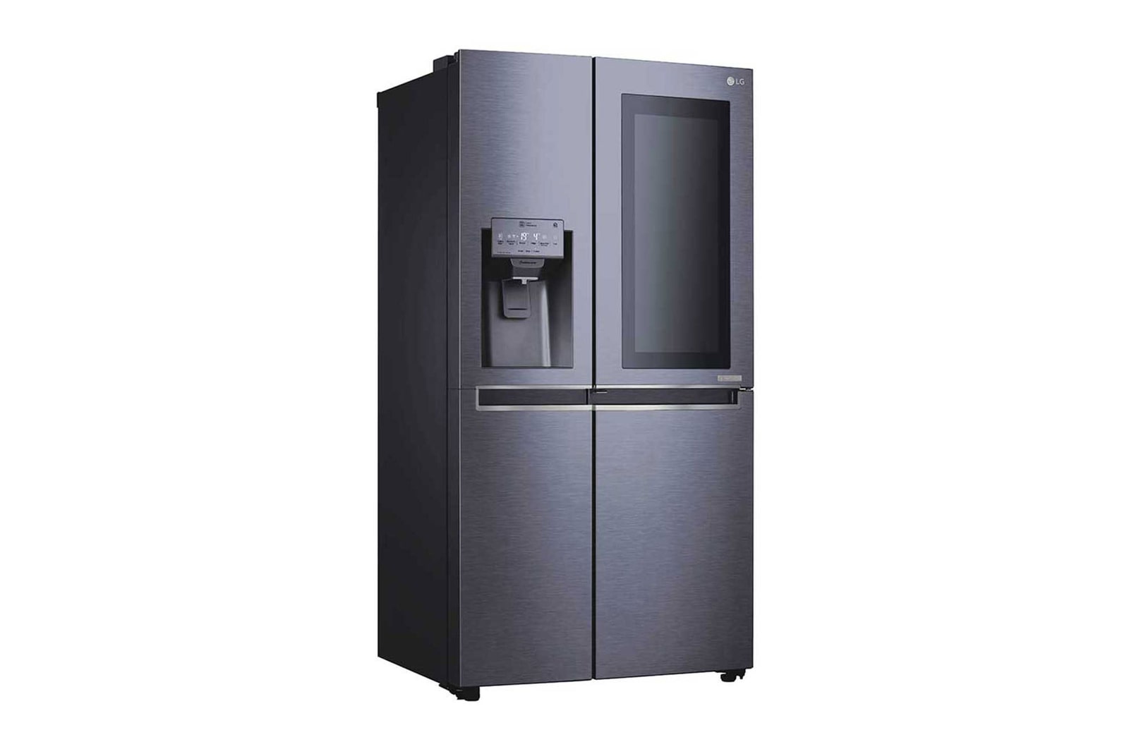 LG Nevecon LG  InstaView Door in Door, Side by Side, capacidad 668 LTS, acabado Matte Black ,Inverter Linear Compresor, LS65SXT