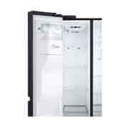 LG Nevecon LG InstaView Door in Door, Side by Side, capacidad 592 LTS, acabado Matte Black ,Inverter Linear Compressor, LS65SXTX