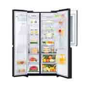 LG Nevecon LG InstaView Door in Door, Side by Side, capacidad 592 LTS, acabado Matte Black ,Inverter Linear Compressor, LS65SXTX