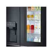 LG Nevecon LG InstaView Door in Door, Side by Side, capacidad 592 LTS, acabado Matte Black ,Inverter Linear Compressor, LS65SXTX