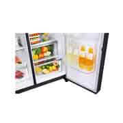 LG Nevecon LG InstaView Door in Door, Side by Side, capacidad 592 LTS, acabado Matte Black ,Inverter Linear Compressor, LS65SXTX