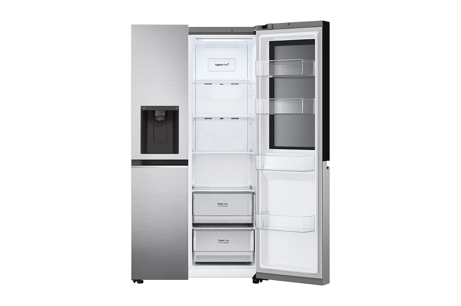 Nevecón LG LS66SGP, una puerta abierta y vacío.