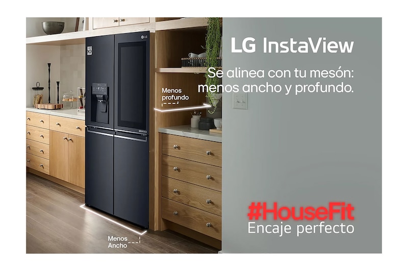 Nevecón LG LS66SXTC encaje perfecto en cocina