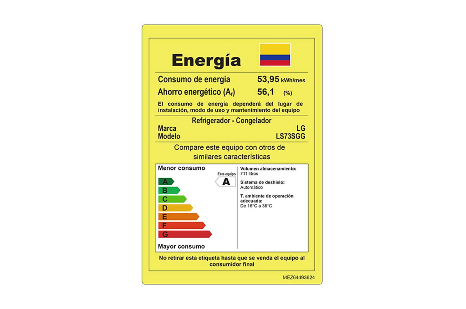 LG Nevecón Side by Side, capaciadad de  792 LTS, Acabado Graphite Steel, Inverter Lineal Compressor, LS73SGG