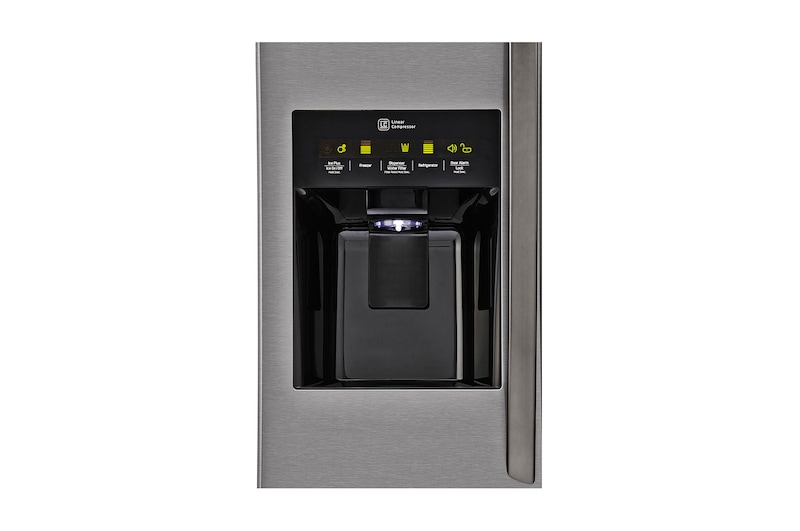 LG Nevecón Side by Side, capaciadad de  792 LTS, Acabado Graphite Steel, Inverter Lineal Compressor, LS73SGG
