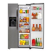 LG Nevecón Side by Side, capaciadad de  792 LTS, Acabado Graphite Steel, Inverter Lineal Compressor, LS73SGG