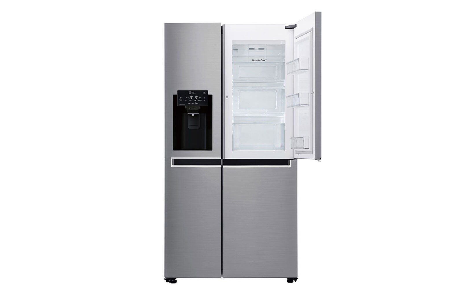LG Nevecón Door-in-Door, Side by Side, capacidad 796 LTS, acabado STS, Inverter Linear Compressor, LS74SDPX