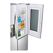 LG Nevecón InstaView Door-in-Door, Side by Side, capacidad 798 LTS, acabadoSTS, Inverter Linear Compresor, LS74SXS
