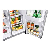 LG Nevecón InstaView Door-in-Door, Side by Side, capacidad 798 LTS, acabadoSTS, Inverter Linear Compresor, LS74SXS