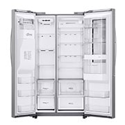 LG Nevecón InstaView Door-in-Door, Side by Side, capacidad 798 LTS, acabadoSTS, Inverter Linear Compresor, LS74SXS