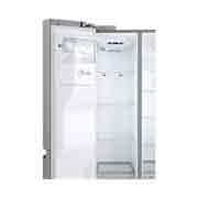 LG Nevecón InstaView Door-in-Door, Side by Side, capacidad 690 LTS, acabado STS, Inverter Linear Compresor, LS74SXSX