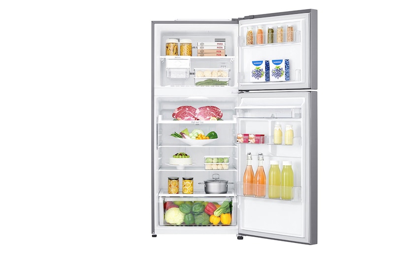 LG Nevera Top Mount, Tecnología Door Cooling™, de 427 LTS, No frost, Acabado Platinum silver, Inverter Lineal Compressor, LT39WPP
