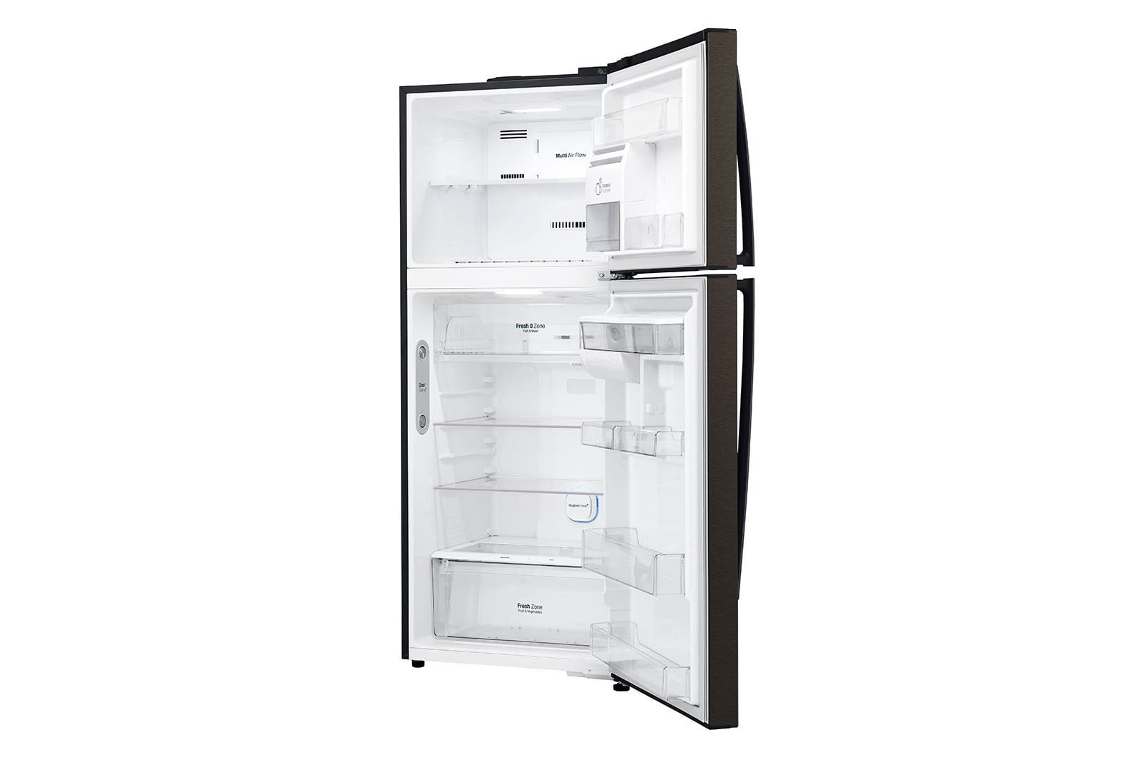 LG Nevera Top Freezer, Fabricador de hielo, Tecnología Door Cooling™ de 437 LTS, No frost, Acabado Black Steel, Filtro Hygiene Fresh+®, Inverter Lineal Compressor, LT41AGDX
