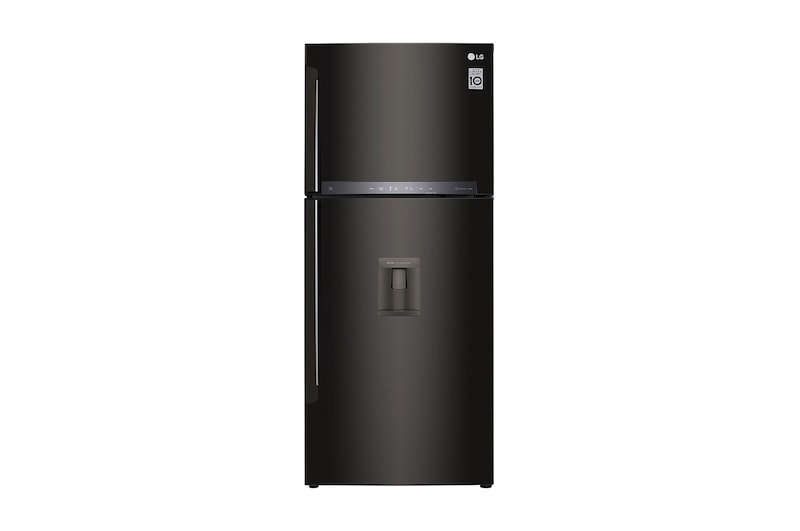 LG Nevera Top Freezer, Fabricador de hielo, Tecnología Door Cooling™ de 437 LTS, No frost, Acabado Black Steel, Filtro Hygiene Fresh+®, Inverter Lineal Compressor, LT41AGDX