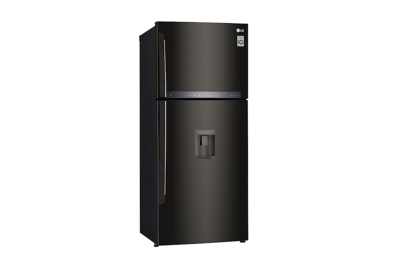 LG Nevera Top Freezer, Fabricador de hielo, Tecnología Door Cooling™ de 437 LTS, No frost, Acabado Black Steel, Filtro Hygiene Fresh+®, Inverter Lineal Compressor, LT41AGDX