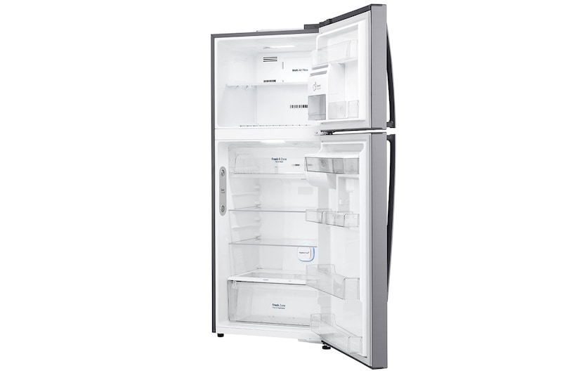 LG Nevera Top Mount, Tecnología Door Cooling™ de 437 LTS, No frost, Acabado Platinum silver, Inverter Auto Ice Maker, LT41AGPX