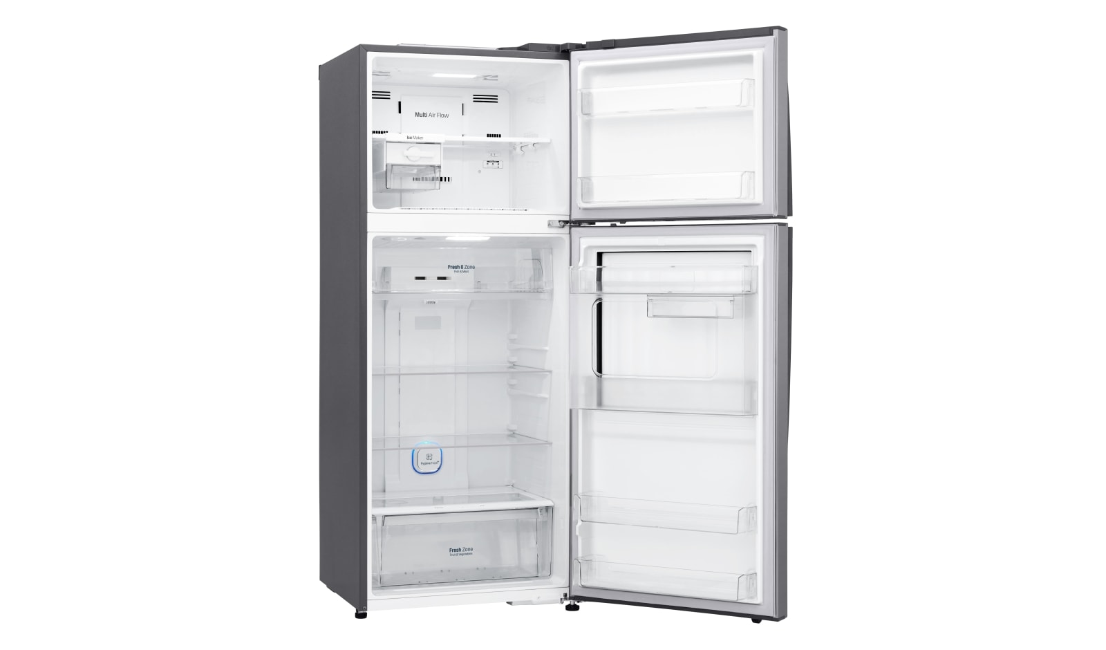 LG Nevera Top Mount Door-in-Door®, capacidad 444 LTS, No frost, Acabado Platinum silver, Tecnologia Door Cooling™, Filtro Hygiene Fresh+®, Inverter Lineal Compressor, LT41MDP