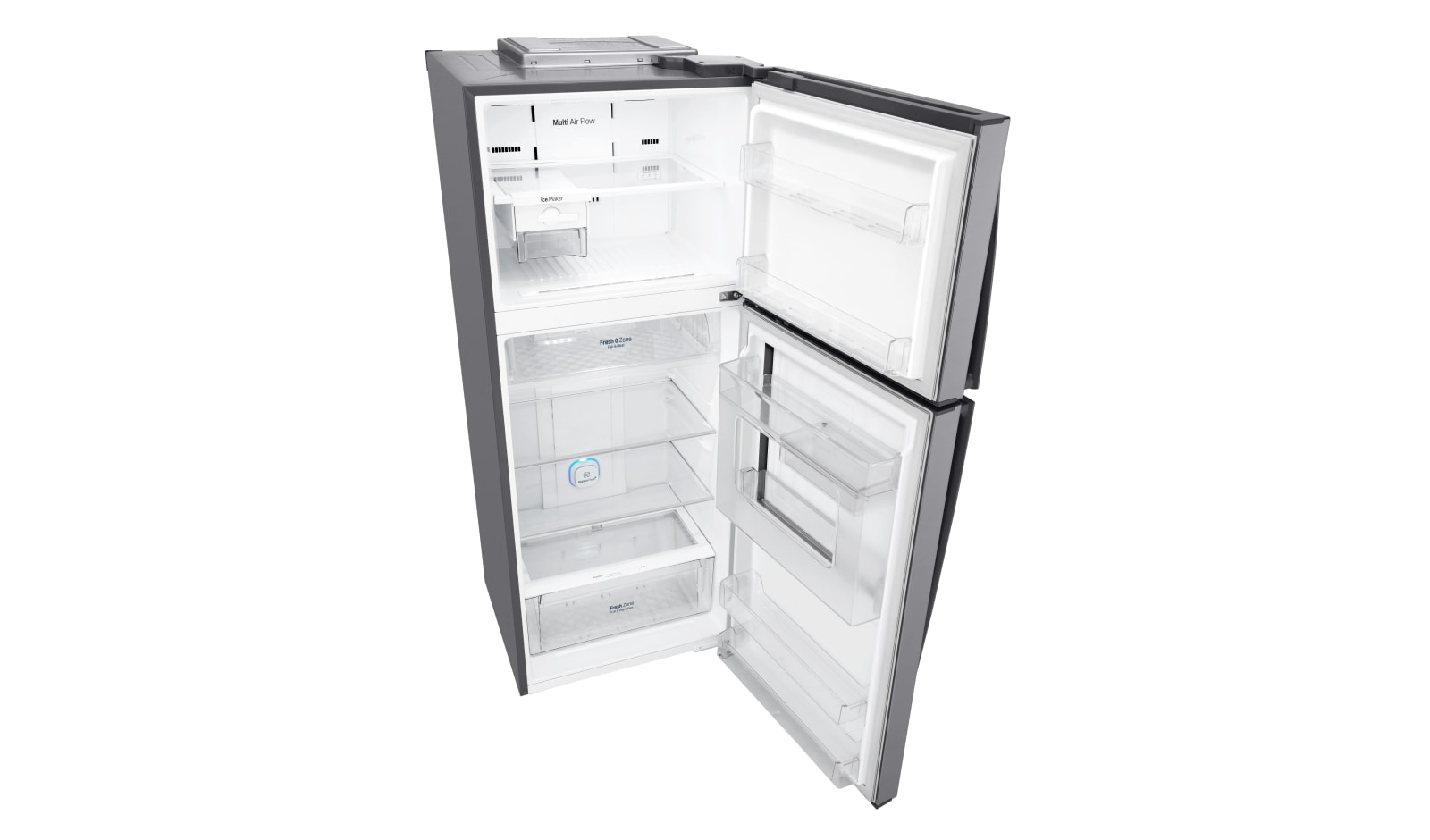 LG Nevera Top Mount Door-in-Door®, capacidad 444 LTS, No frost, Acabado Platinum silver, Tecnologia Door Cooling™, Filtro Hygiene Fresh+®, Inverter Lineal Compressor, LT41MDP