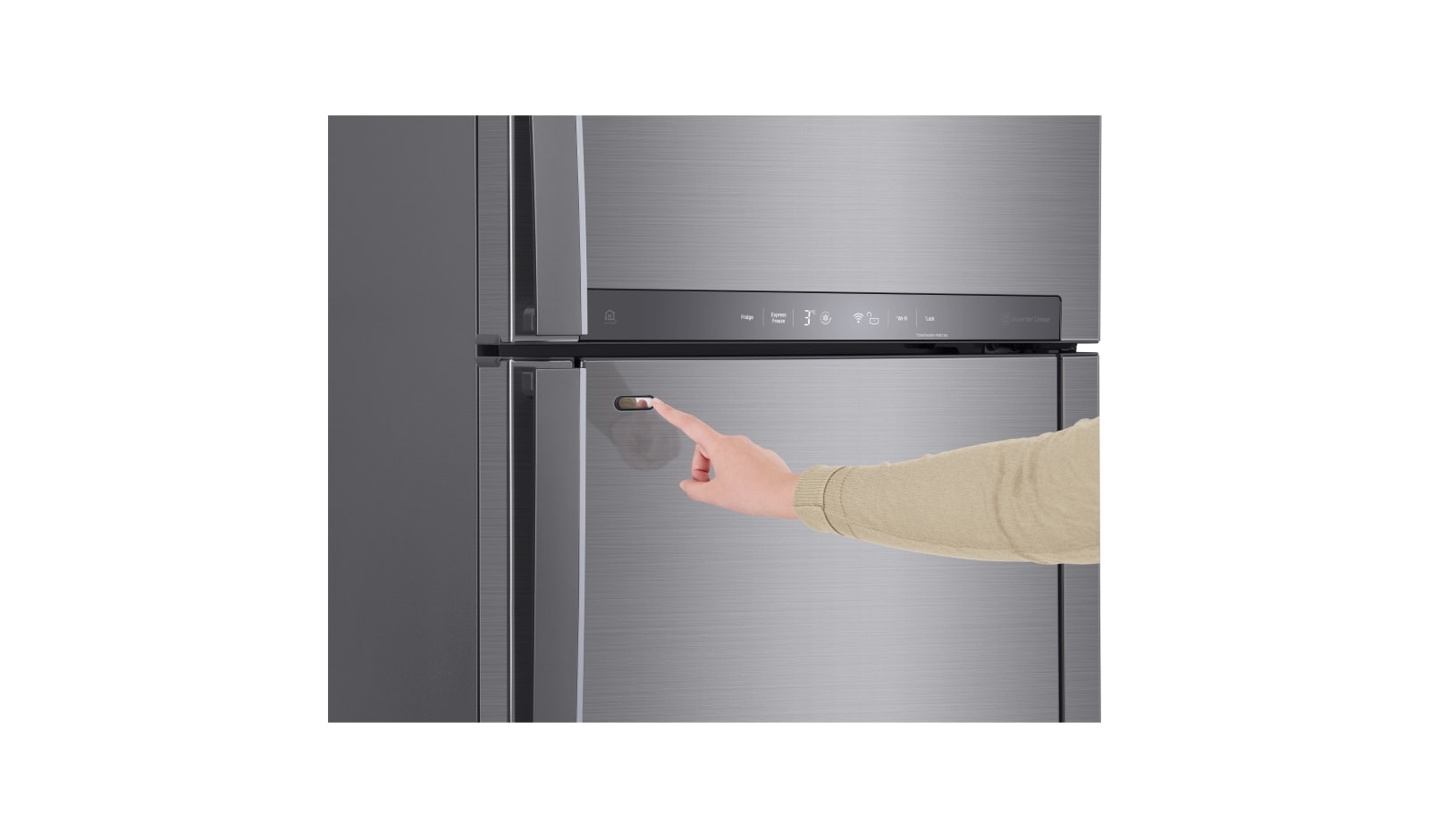 LG Nevera Top Mount Door-in-Door®, capacidad 444 LTS, No frost, Acabado Platinum silver, Tecnologia Door Cooling™, Filtro Hygiene Fresh+®, Inverter Lineal Compressor, LT41MDP